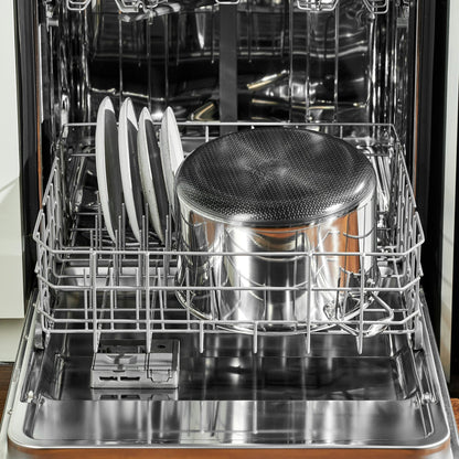 Hybrid Stock Pot with Lid, 10-Qt